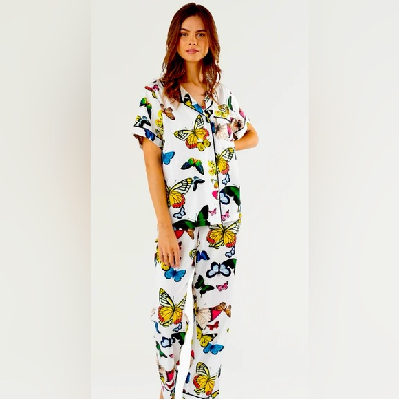 Katie Kime Pajamas - Metamorphosis Pants Set w/ Bag - NEVER WORN - Picture 1 of 2